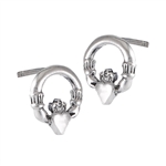 Sterling Silver Claddagh Stud EARRING