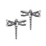 Sterling Silver Dragonfly STUD EARRING