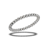 Sterling Silver 2 mm Rolling BEAD Ring