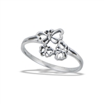 Sterling Silver Butterfly Family RING