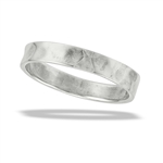 Sterling Silver Hammered 3mm Band