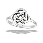 Sterling Silver Classic Thick Celtic Weave RING