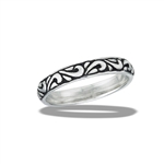 Sterling Silver Solid Interwoven Vine RING