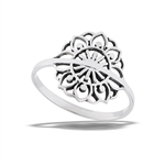 Sterling Silver Sunburst FLOWER Ring