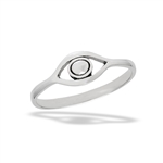 Sterling Silver Abstract Eye Ring
