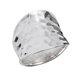 Sterling Silver Heavy Hammered RING