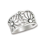 Sterling Silver FLOWER Ring