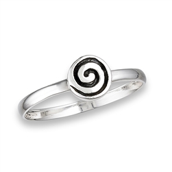 Sterling Silver Time Tunnel Ring