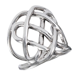 Sterling Silver Celtic Heavy Wire Weave RING