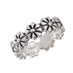 Sterling Silver All Around Flower RING