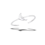 Sterling Silver Crescent Moon TOE RING