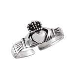 Sterling Silver Claddagh Toe RING