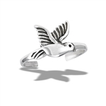 Sterling Silver Flying Bird Toe Ring