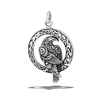 Sterling Silver Raven Pendant With Celtic Weave