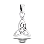 Sterling Silver High Polish Triquetra Pendant