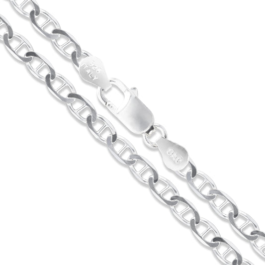 Marina 100 - 4.5mm - Sterling Silver Marina Chain Necklace