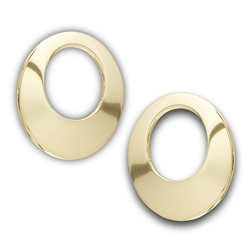 Stainless Steel Gold IP Earring