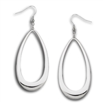 Stainless Steel High Polish Large Drop Earring