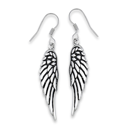 Stainless Steel Angel Wings Earring