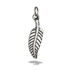 Stainless Steel Oxidized Feather Pendant