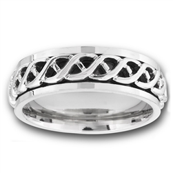 Stainless Steel Celtic Spinning Ring