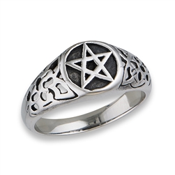 Stainless Steel Pentagram Ring