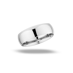 Stainless Steel 6 mm High Polish Comfort Fit Wedding Band