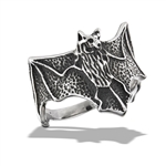 Stainless Steel Cool Flying Bat Ring With Very Highly Polished Inside