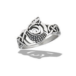 Stainless Steel Celtic Dragon Ring