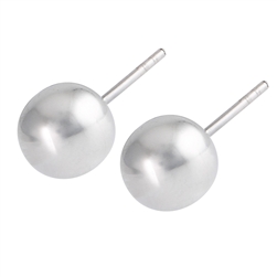 Sterling Silver 8 mm Ball Stud Earring