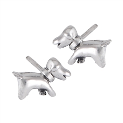 Sterling Silver dachshund Stud Earring