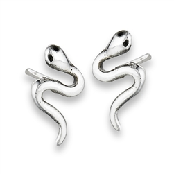 Sterling Silver Snake Stud Earring