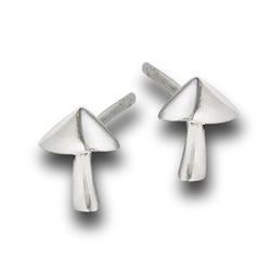 Sterling Silver Mushroom Stud Earring