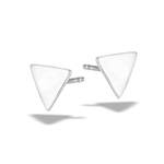 Sterling Silver High Polish Triangle Stud Earring