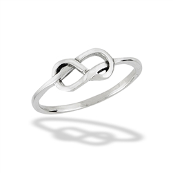 Sterling Silver Celtic Double Knot Ring