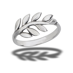 Sterling Silver Multiple Leaf Ring