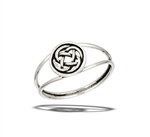 Sterling Silver Round Celtic Ring