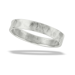 Sterling Silver Hammered 3mm Band