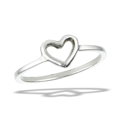 Sterling Silver Classic Heart Ring