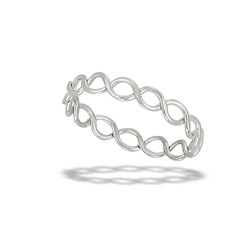 Sterling Silver Petite Weave Ring
