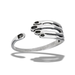 Sterling Silver Adjustable Weird Hand Ring