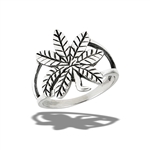 Sterling Silver Marijuana Leaf Ring With Double Shank