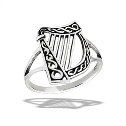 Sterling Silver Classic Harp Ring