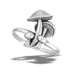 Sterling Silver Mushroom Cluster Ring