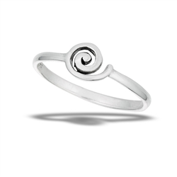 Sterling Silver Cool Swirl Ring