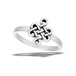Sterling Silver Celtic Intertwined Knot Ring