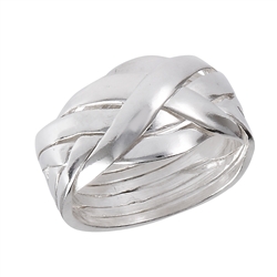 Sterling Silver 6 Piece Puzzle Ring
