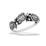 Sterling Silver Following Turtles Ring
