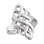 Sterling Silver Heavy Celtic Endless Knot Ring