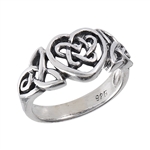 Sterling Silver Celtic Heart Ring